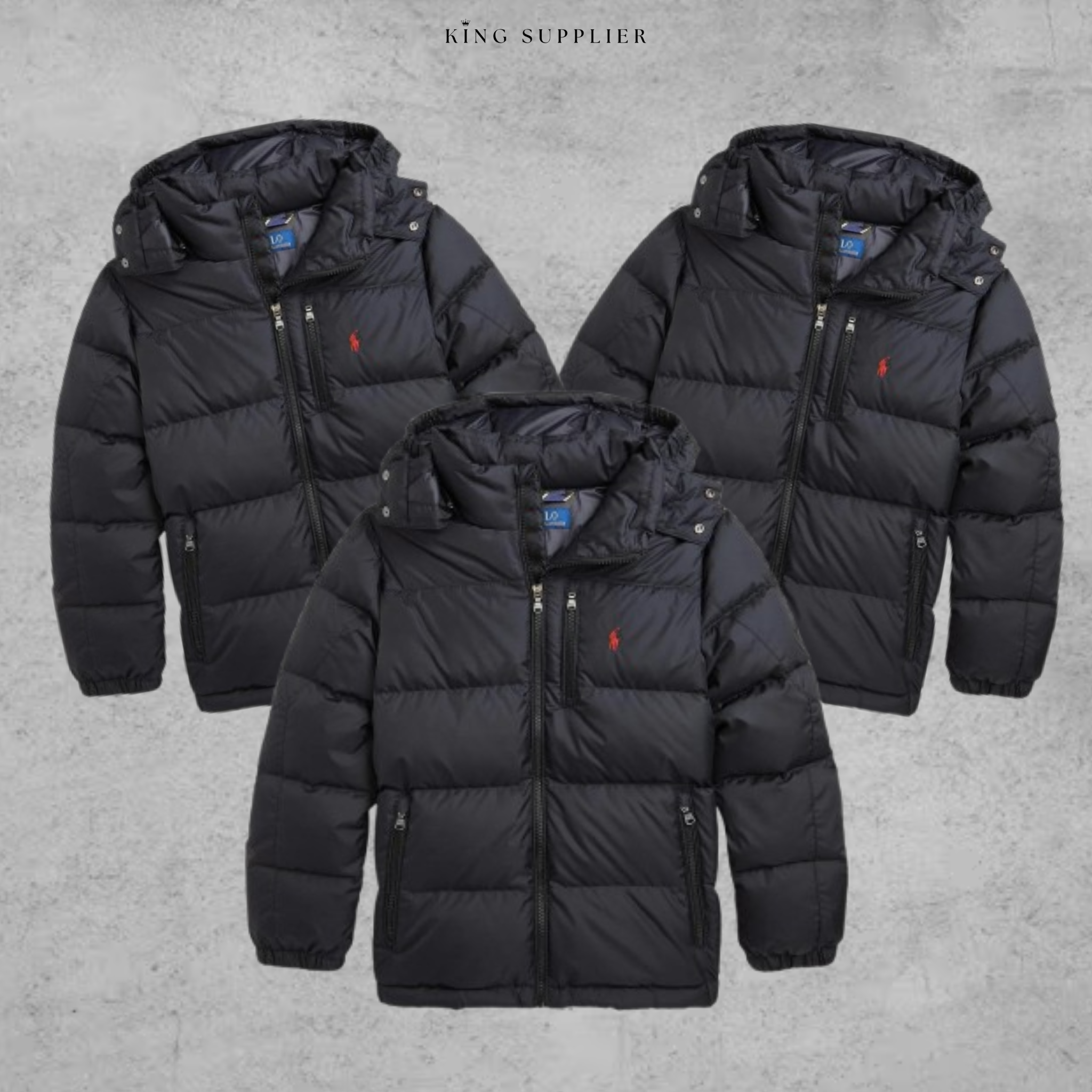 3X RALPH LAUREN PUFFER
