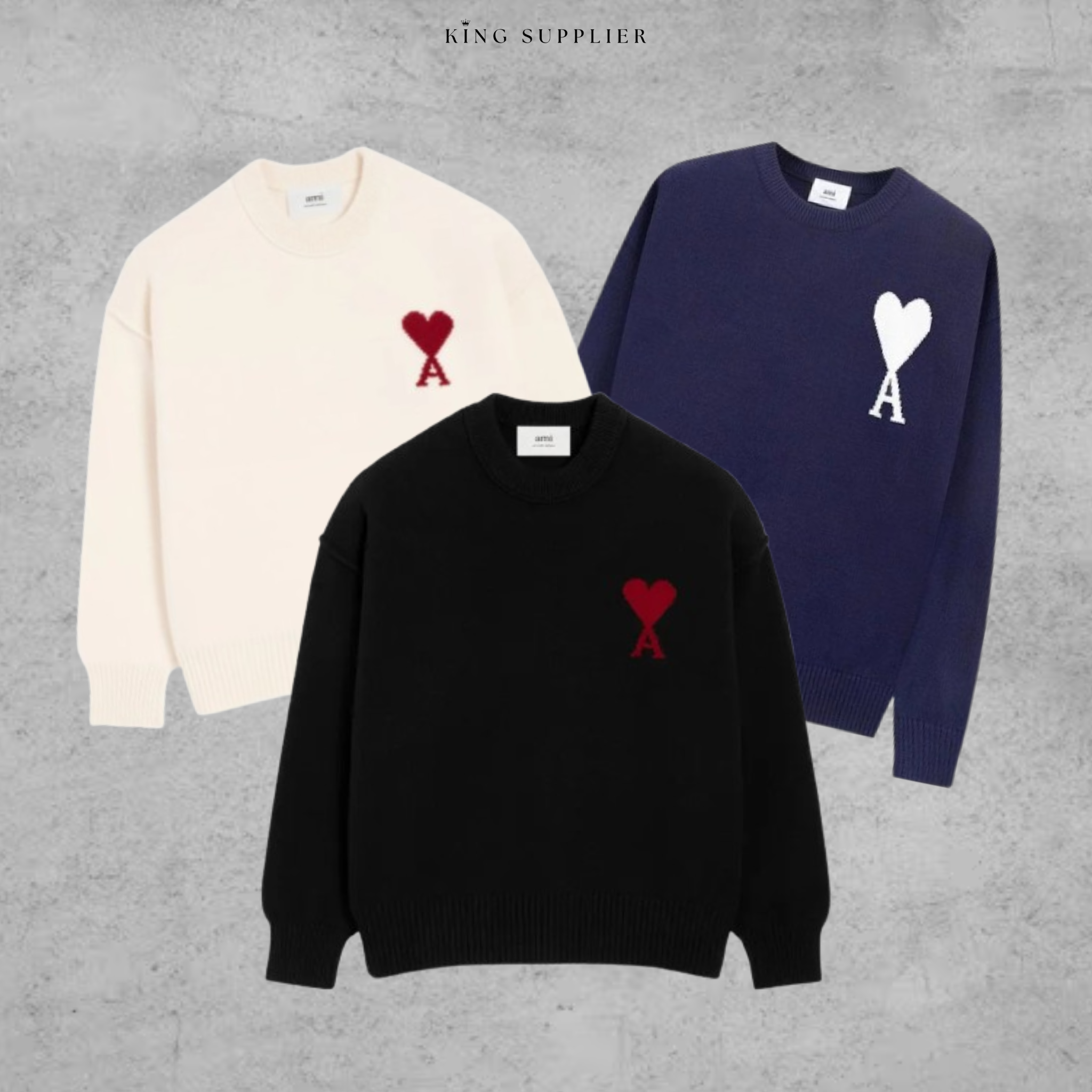 3X AMI PARIS SWEATER